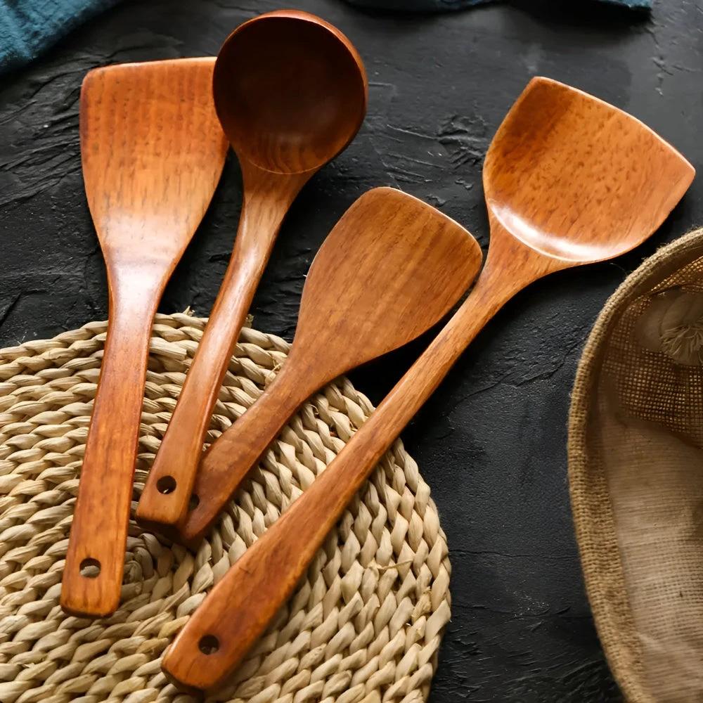 Wooden Kitchen Utensils by Casa & Beyond