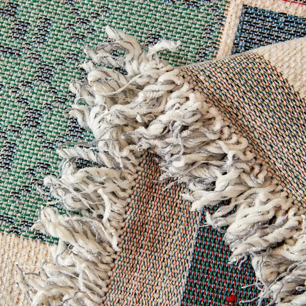 Geneva Boho Knitted Sofa Cover by Casa & Beyond