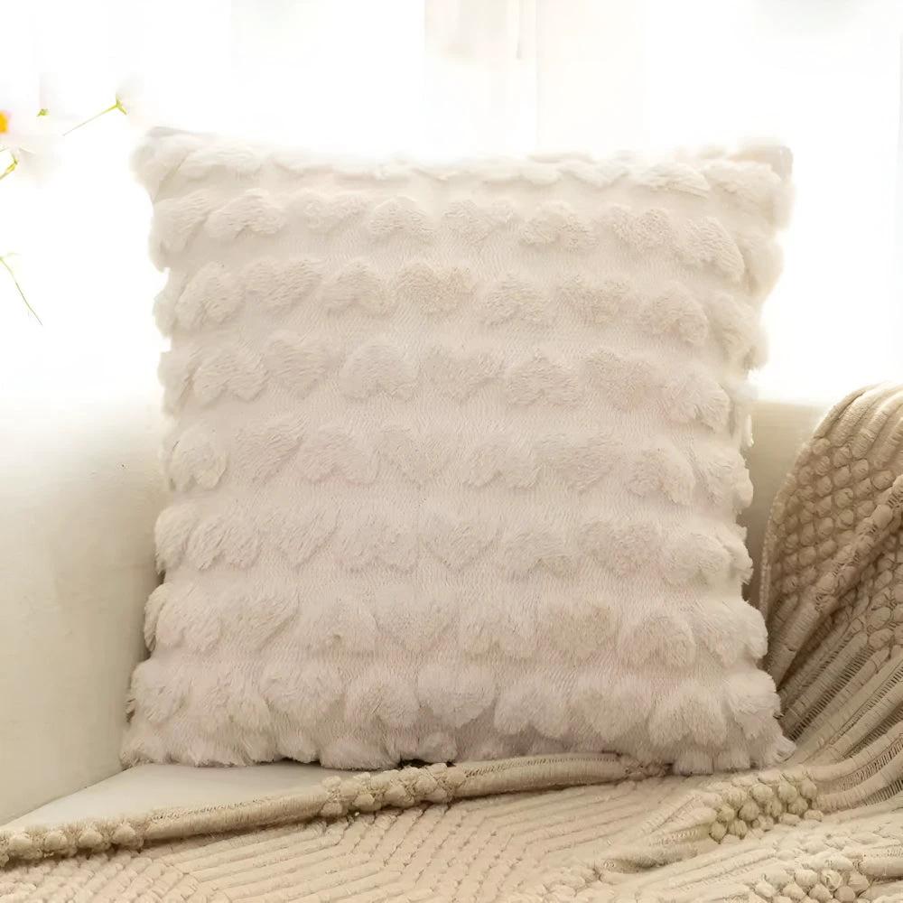 Plush Heart Cushion Cover by Casa & Beyond