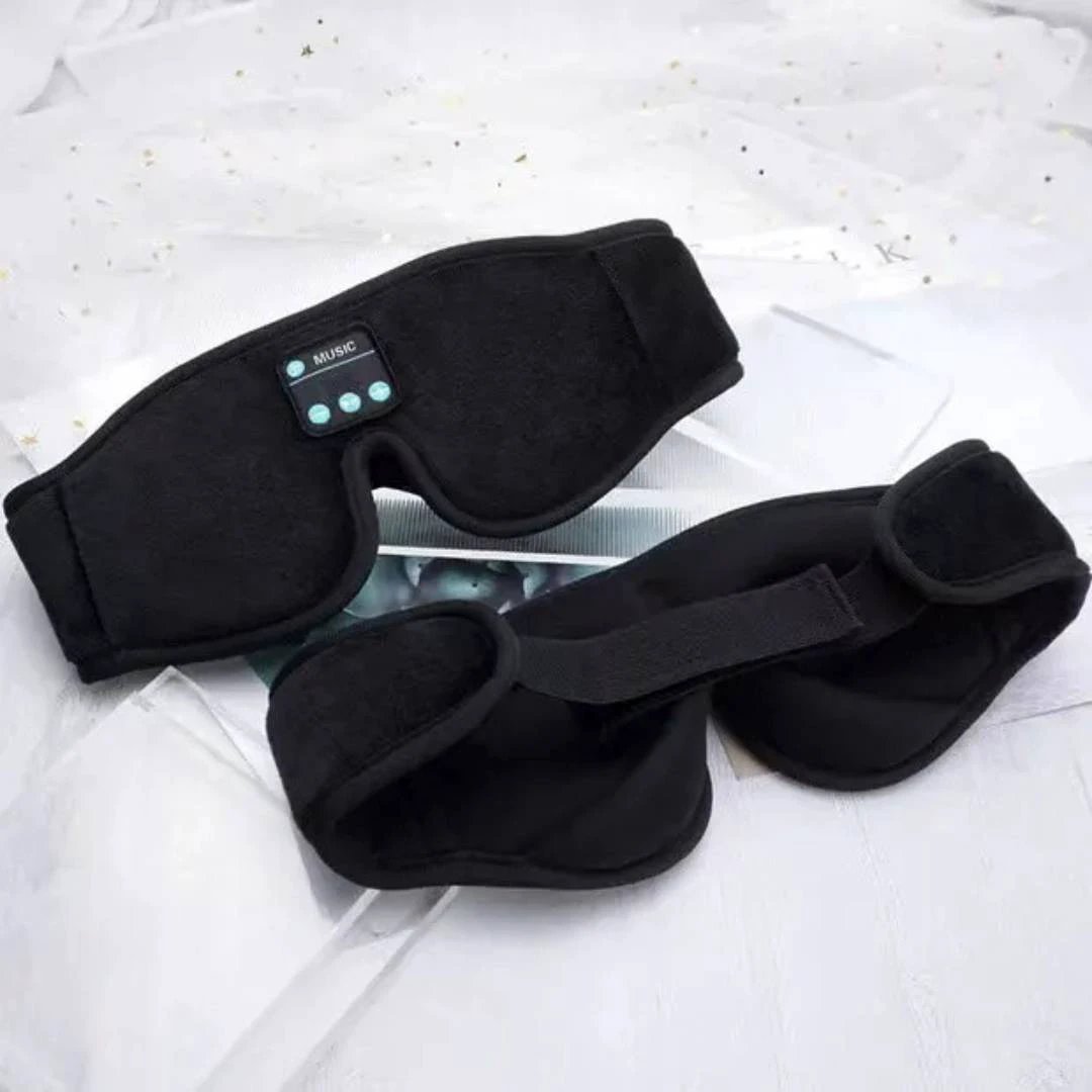 DreamSounds Bluetooth Sleeping Mask with Built-in Headphones | for Travel - Meditation - Light Blocking Comfort Bowlift by Bowlift