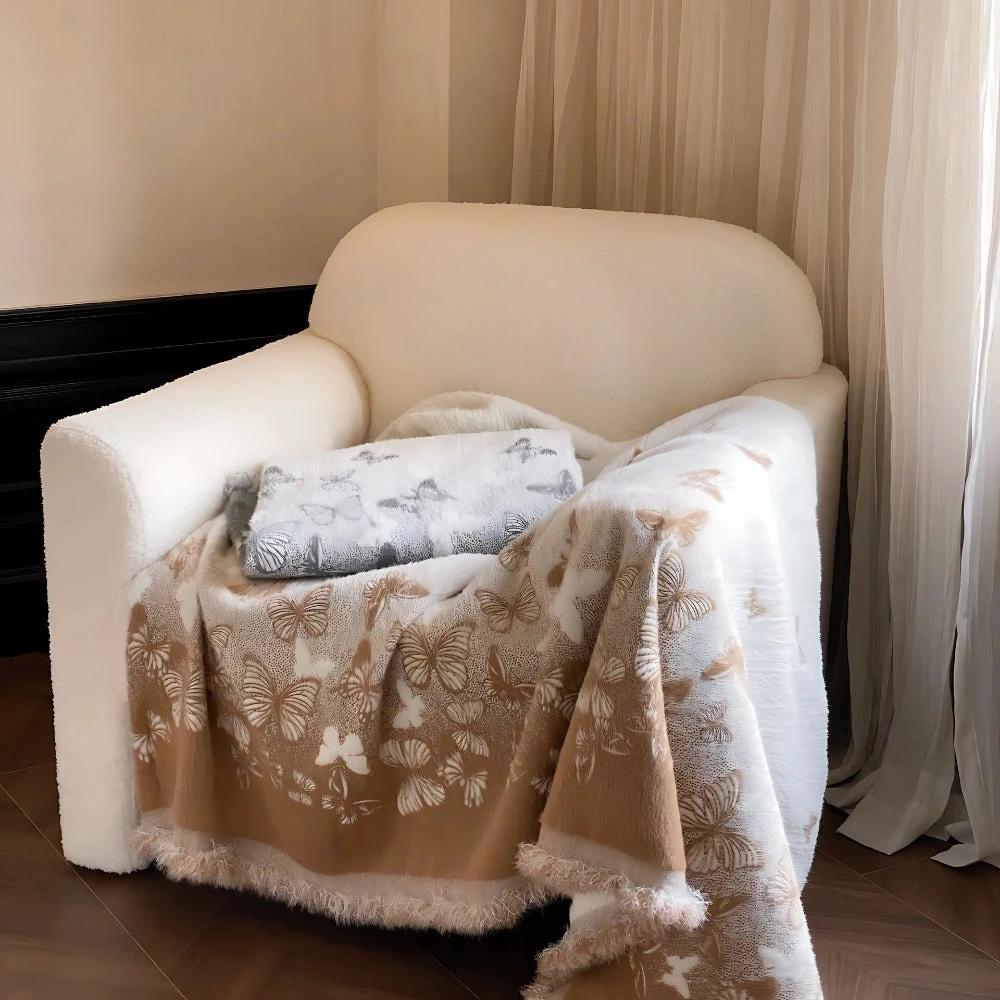 Oriental-Inspired Mink Blanket by Casa & Beyond