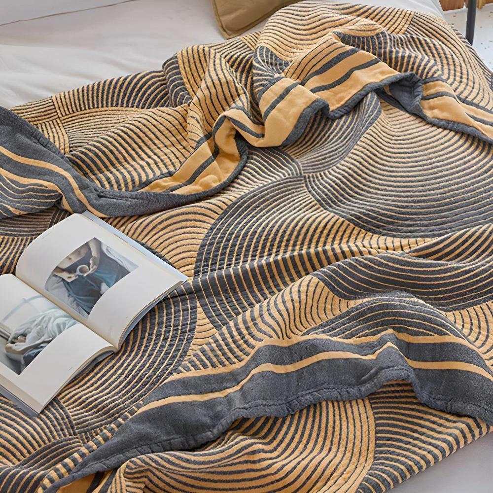 Muslin Reversible Cotton Blanket by Casa & Beyond