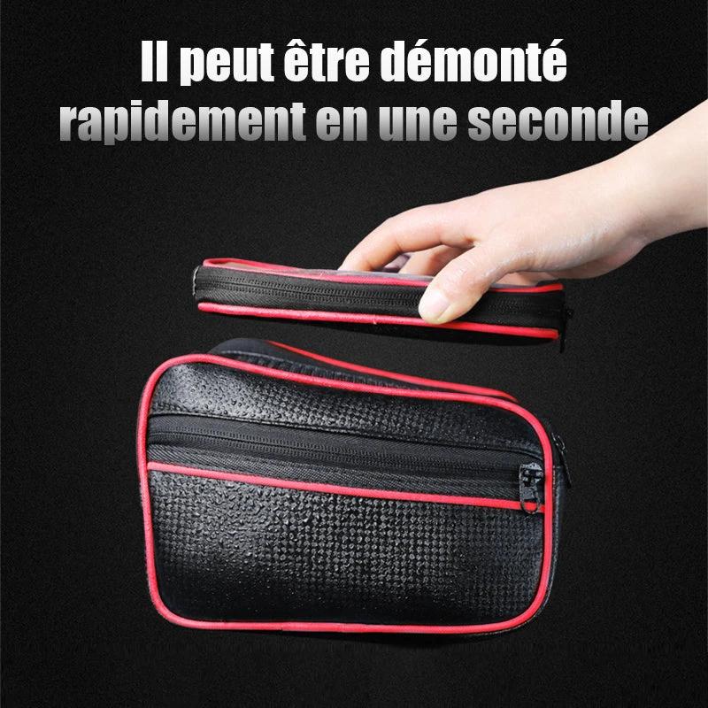 Mountain bike bag with waterproof touchscreen by Bowlift