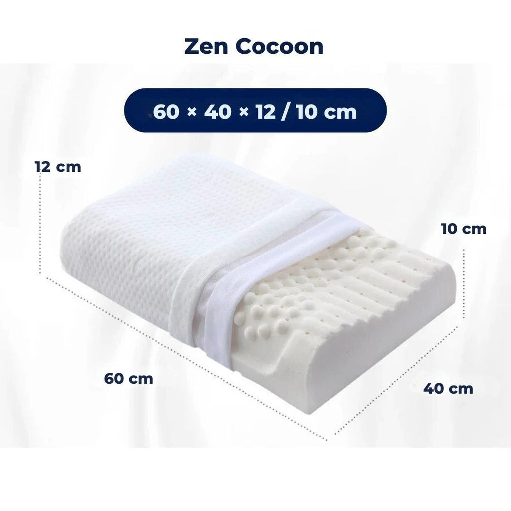 EcoNeck Comfort | 100% Natural Latex Orthopedic Pillow - for Neck Pain - Comfortable and Supportive Pillow - Better Sleep - Wellness Bowlift by Bowlift