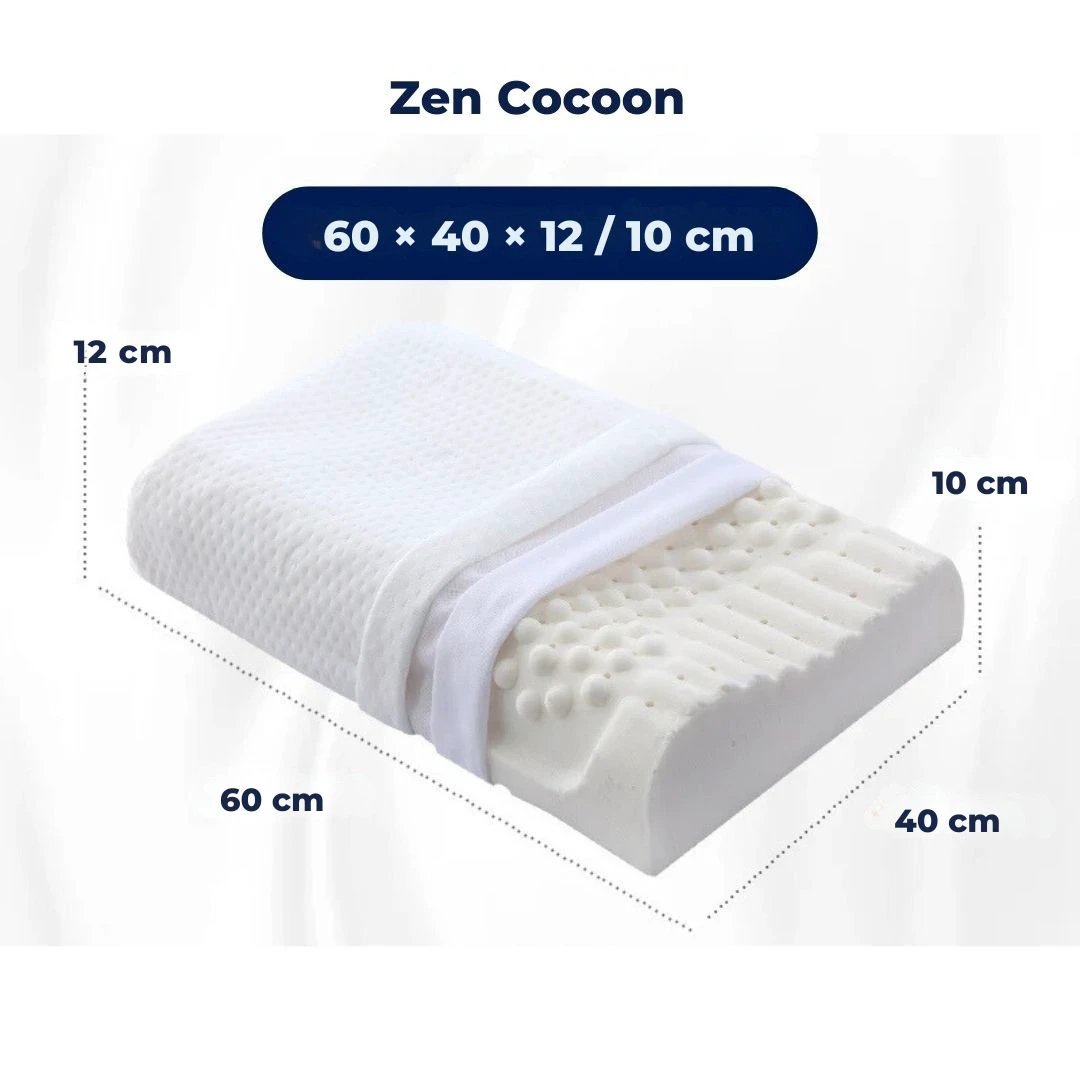 EcoNeck Comfort | 100% Natural Latex Orthopedic Pillow - for Neck Pain - Comfortable and Supportive Pillow - Better Sleep - Wellness Bowlift by Bowlift