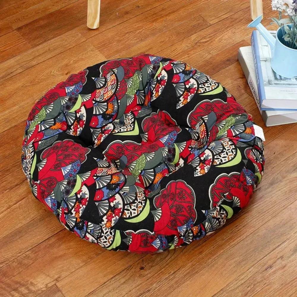 Round Boho Cushion Versatile Seating by Casa & Beyond