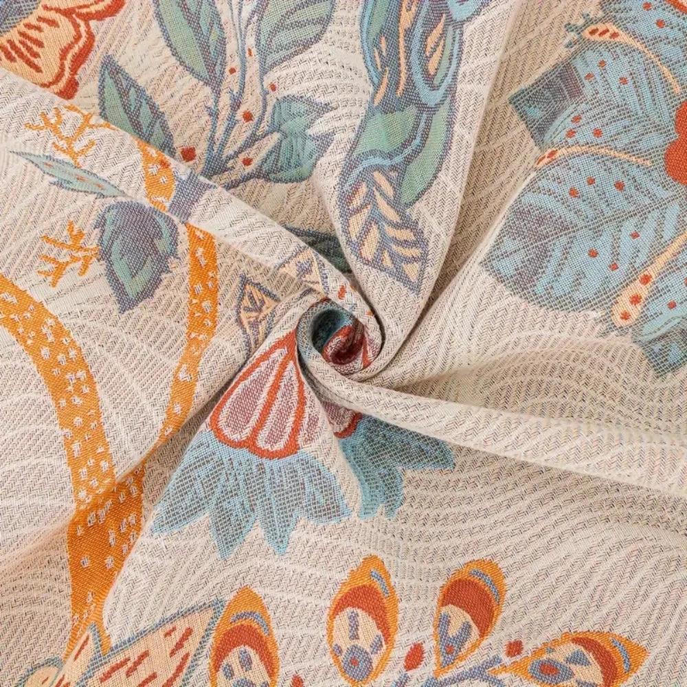 Vineyard Blossom Reversible Cotton Blanket by Casa & Beyond