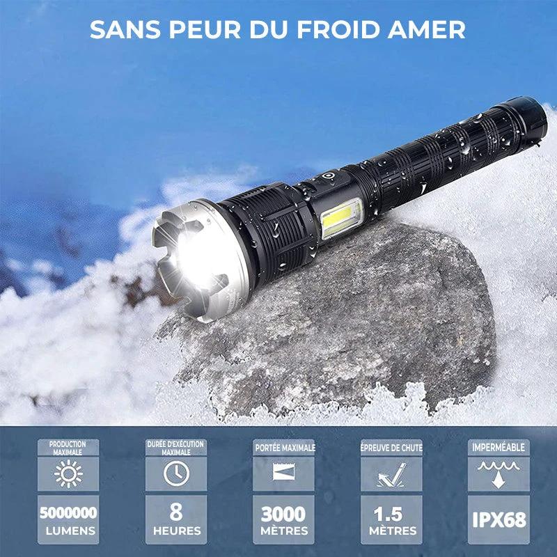 Zoom flashlight with LED by Bowlift