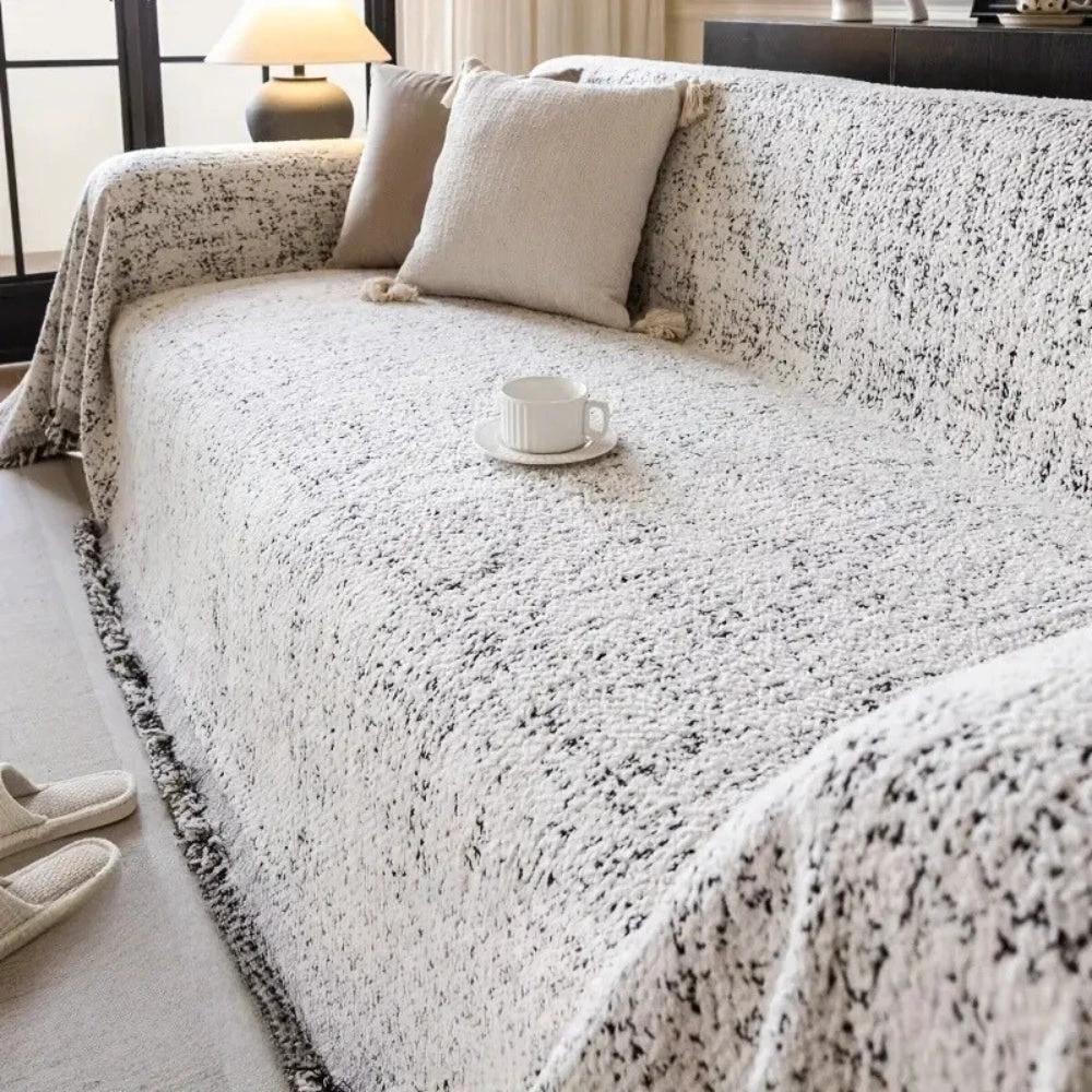 Nordic Speckle Reversible Sofa Cover by Casa & Beyond