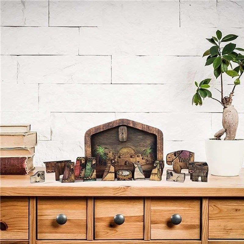 Wooden puzzle set by JéSus by Bowlift