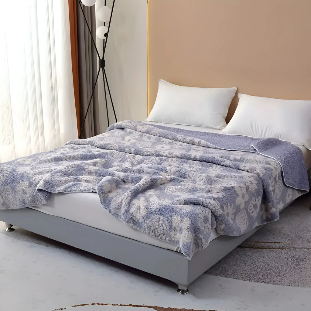 Lavender Bloom Cozy Blanket by Casa & Beyond