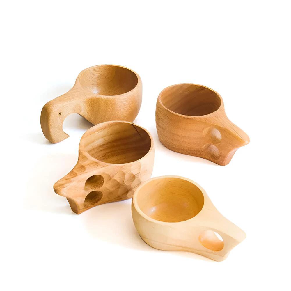 Rubberwood Artisan Mug Collection by Casa & Beyond