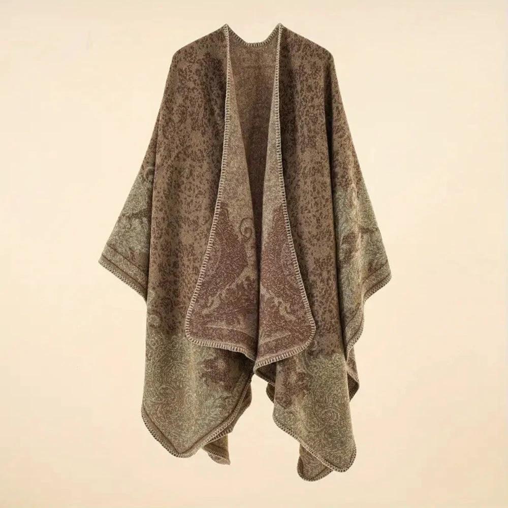 Baroque Pattern Warm Blanket Shawl by Casa & Beyond