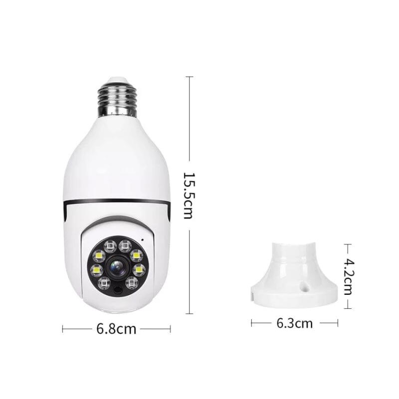 Wireless security camera without cables with light bulb by Bowlift