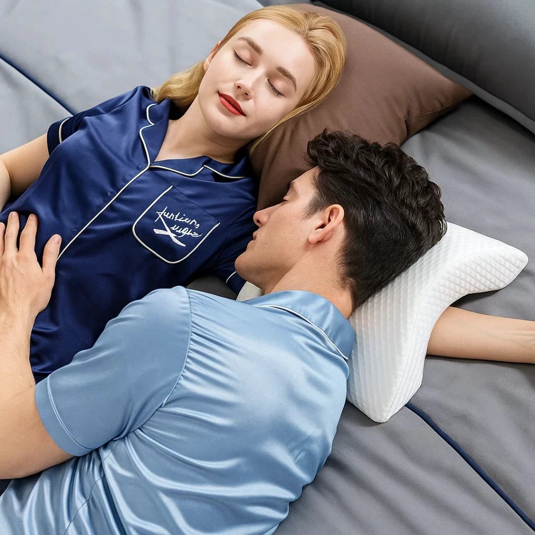 Spine Relief & Posture Alignment – Contour Memory Foam – Pain-Free Deep Sleep Support Bowlift by Bowlift