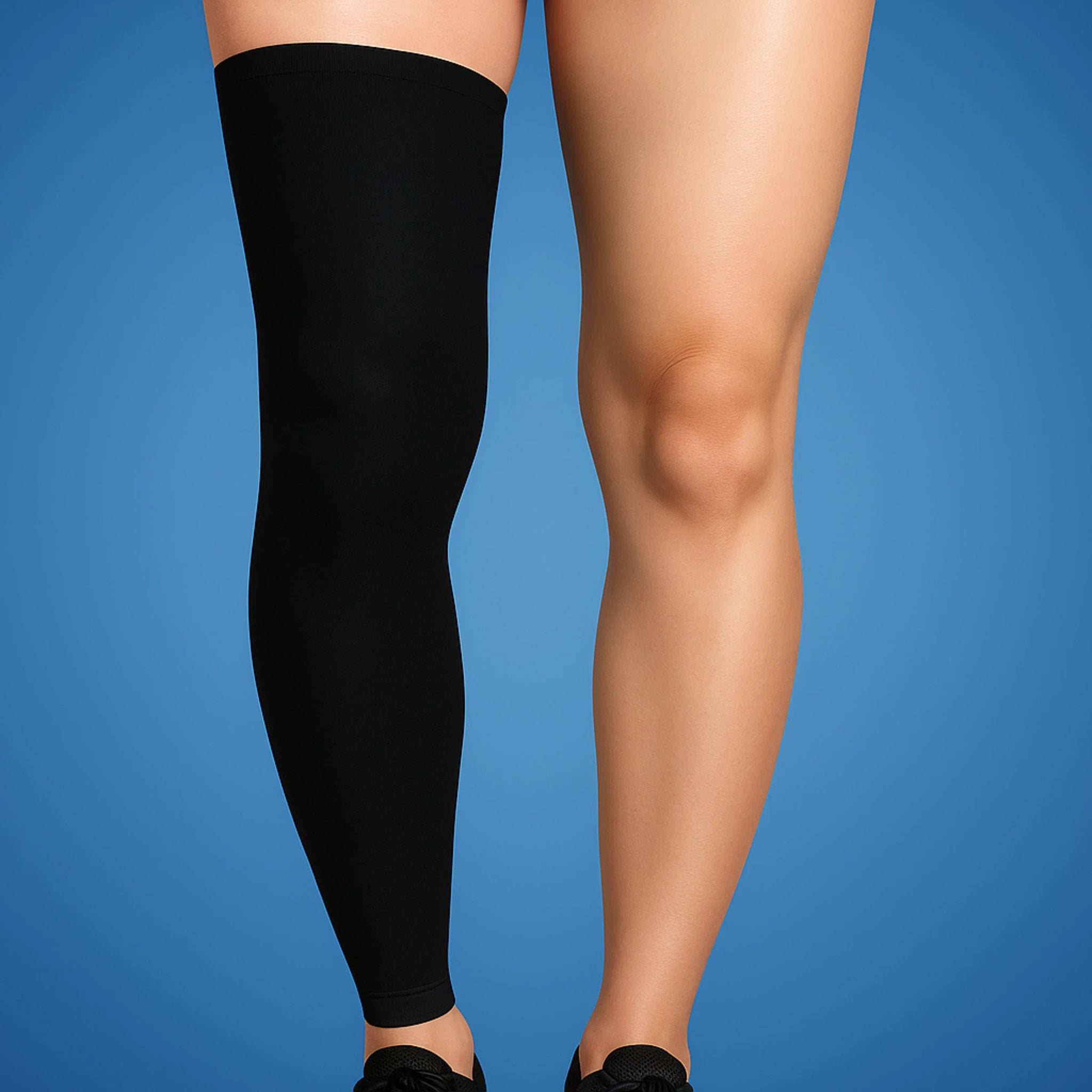FlexiRelief | Full Leg Compression Sleeve – Knee Support – Graduated Pressure – Pain Relief – Recovery – Swelling Reduction Bowlift by Bowlift