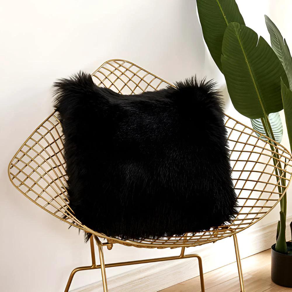Furry Cushion Covers by Casa & Beyond