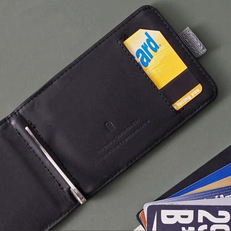 Men's Extra Thin Leather Wallet by Bowlift