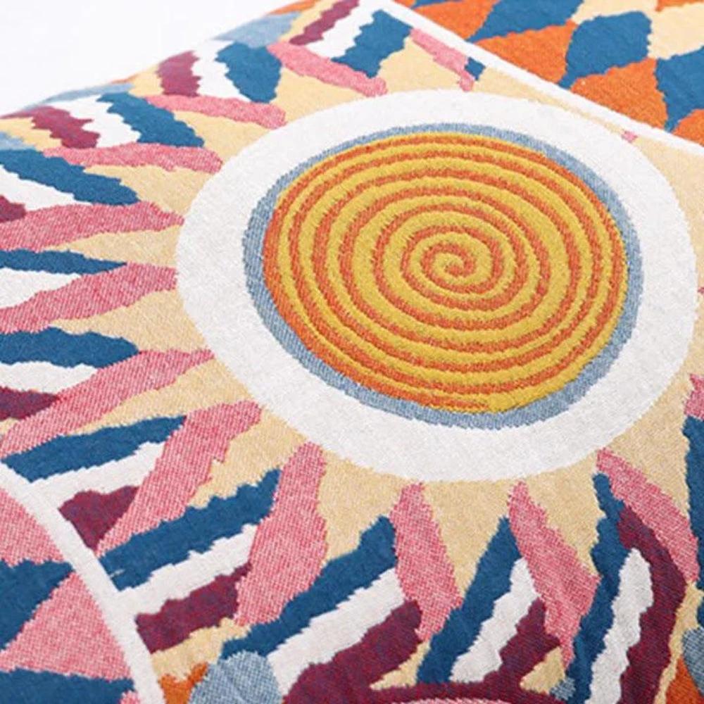Nordic Sun Print Button Cotton Pillowcases (2pcs) by Casa & Beyond