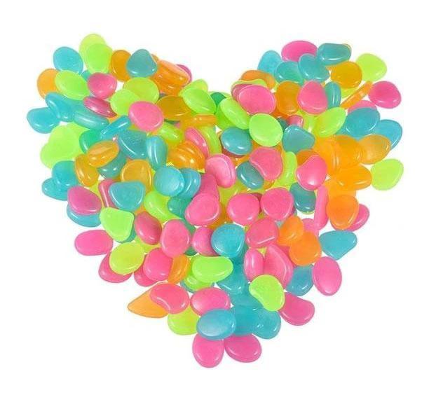 Gleam - Glow-in-the-Dark Garden Pebbles by Bowlift