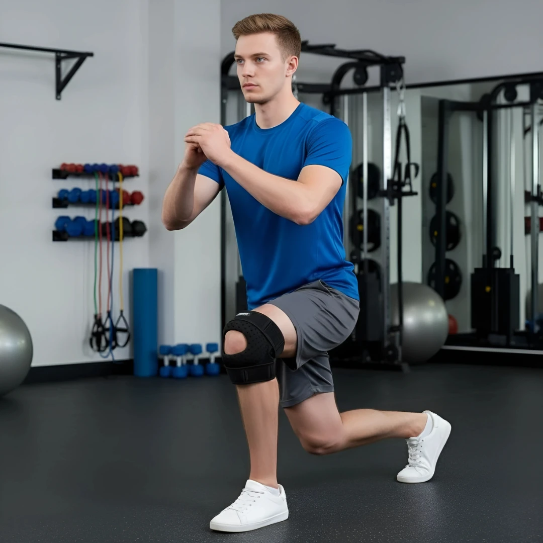 Knee Pain Relief – Breathable Elastic Support – Adjustable Non Slip Strap – Running Training Daily Use Bowlift by Bowlift