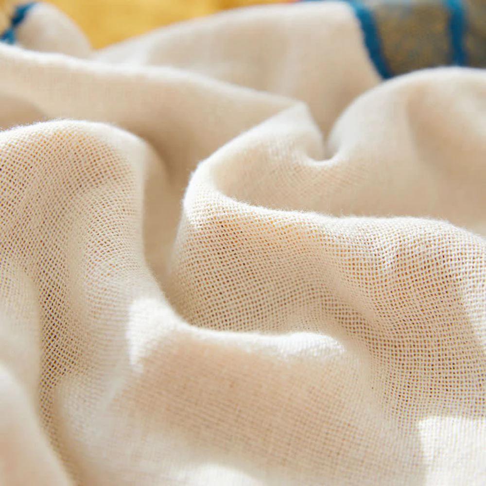 Ethereal Cotton Floral Bird Blanket by Casa & Beyond