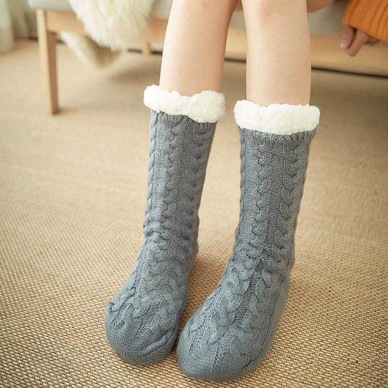 Socks Winter Warm Anti-Slip Thick by Bowlift
