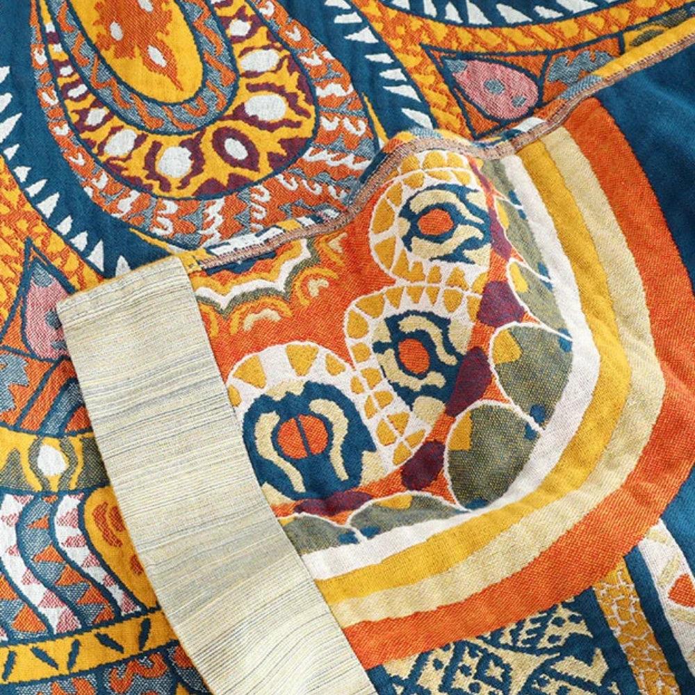 Golden Lotus Comfort Reversible Blanket by Casa & Beyond