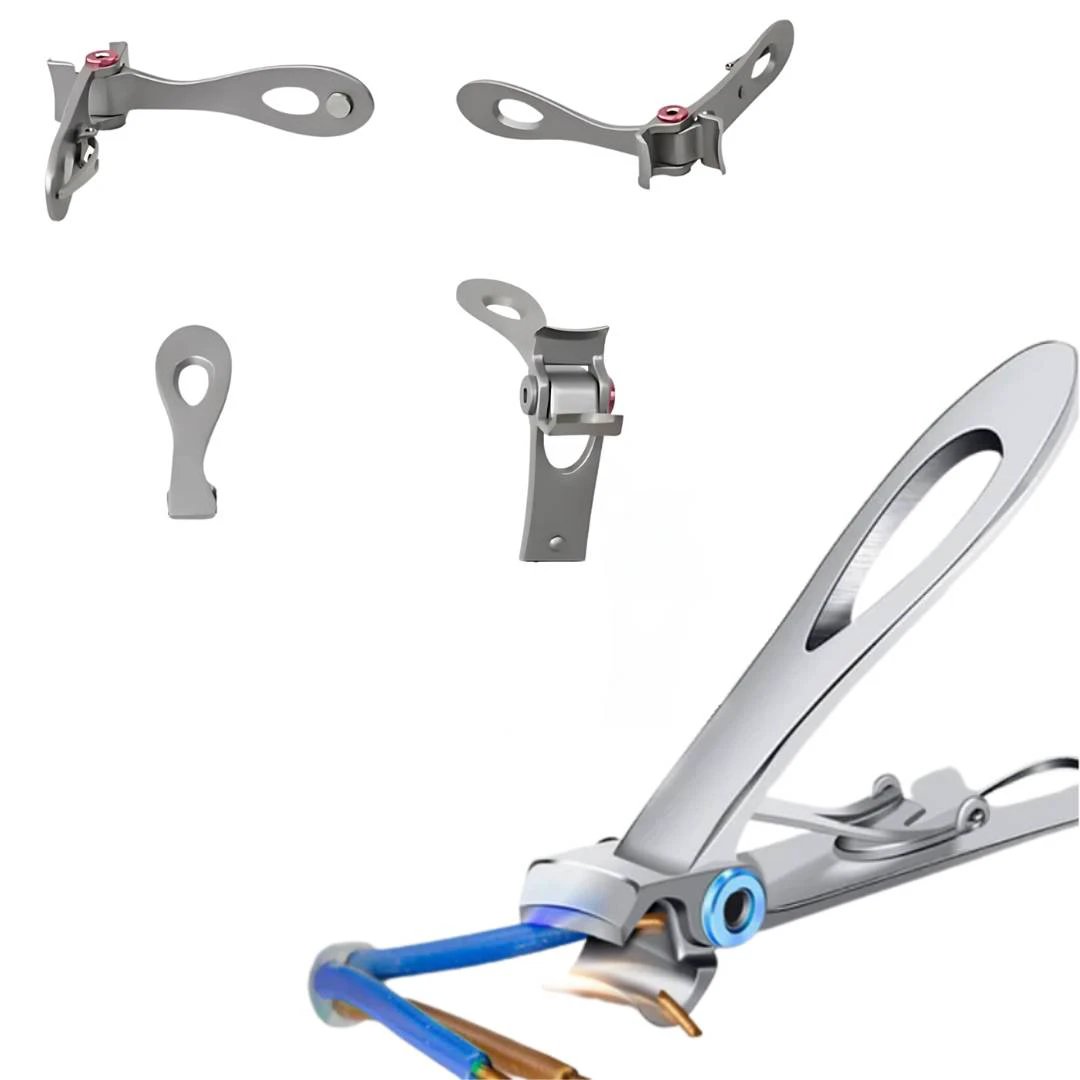 PrecisionTrim Stainless Steel Wide Jaw Nail Clippers | for Thick Nails - Sharp Blades - Ergonomic Design for Easy Nail Clipping Bowlift by Bowlift