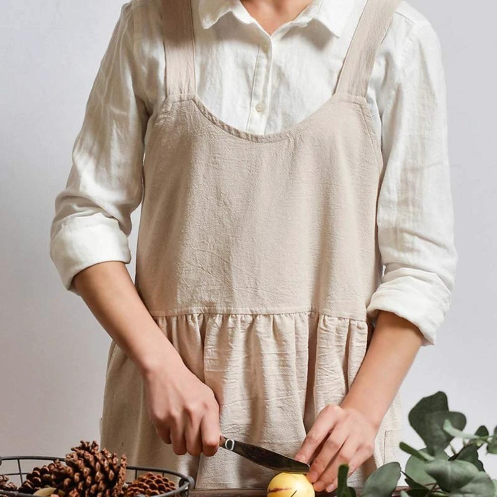Cross-Back Apron With Pockets by Casa & Beyond
