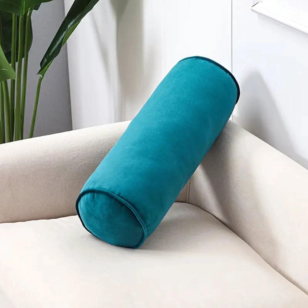 Plush Velvet Bolster Cushion by Casa & Beyond