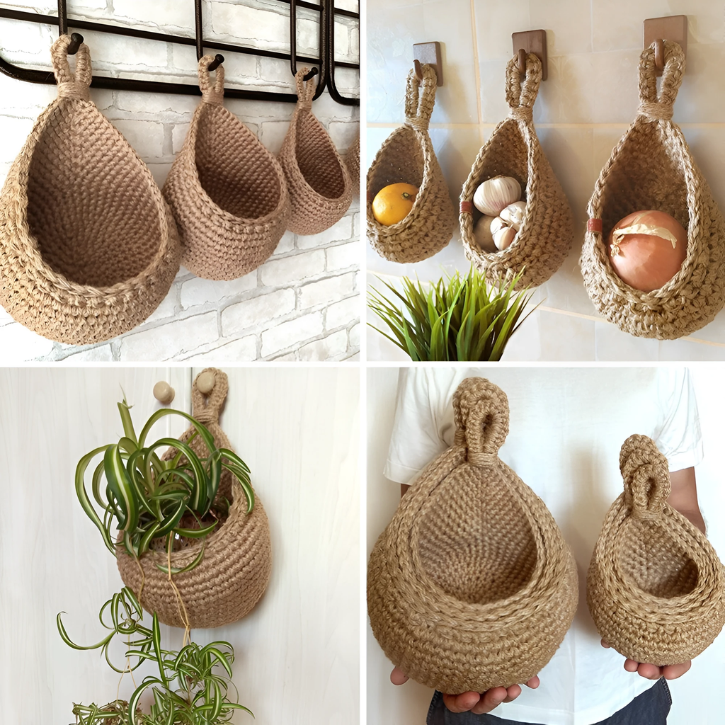 Handcrafted Boho Hanging Basket by Casa & Beyond