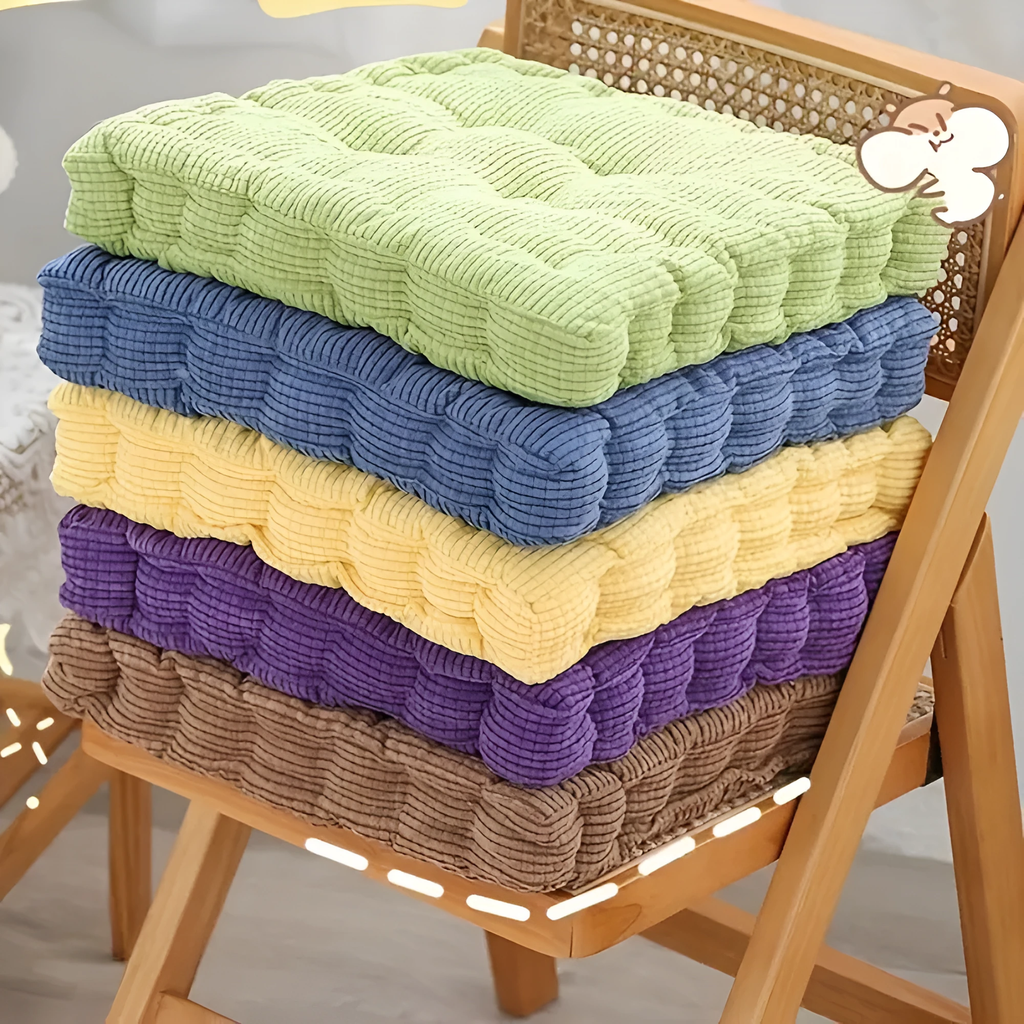 Stackable Corduroy Chair Cushions by Casa & Beyond