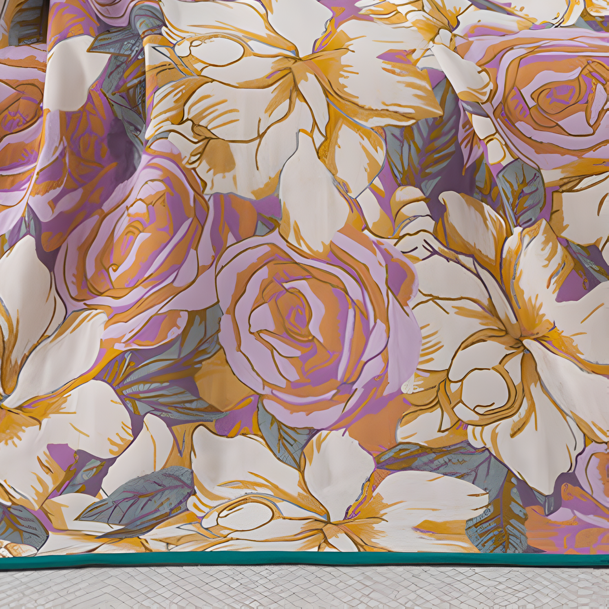 Serene Rose Cotton Bath Towel by Casa & Beyond