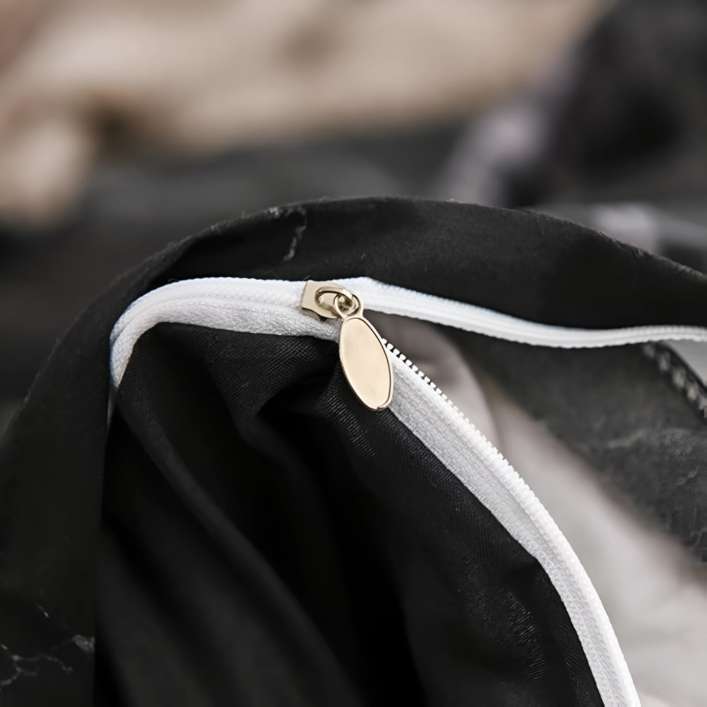 Luxe Black Marble | 3pcs Duvet Cover Sets by Casa & Beyond