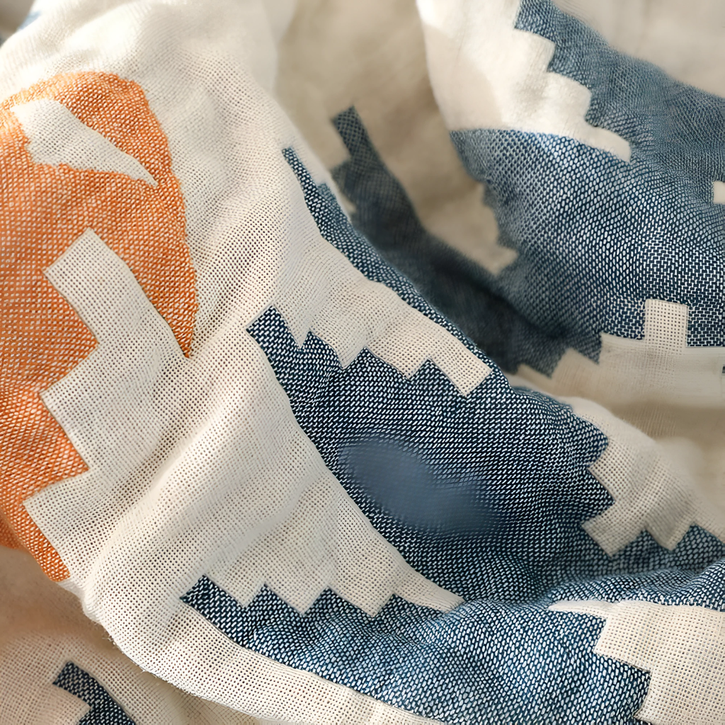 Reversible Geometric Blanket Sofa Cover by Casa & Beyond