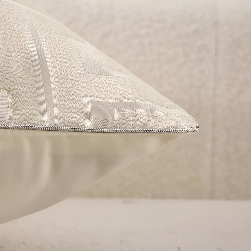 Geometric Jacquard Luxury Cushion Cover by Casa & Beyond