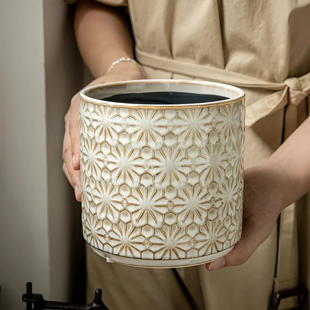 Bloom Craft Ceramic Utensil Holder by Casa & Beyond