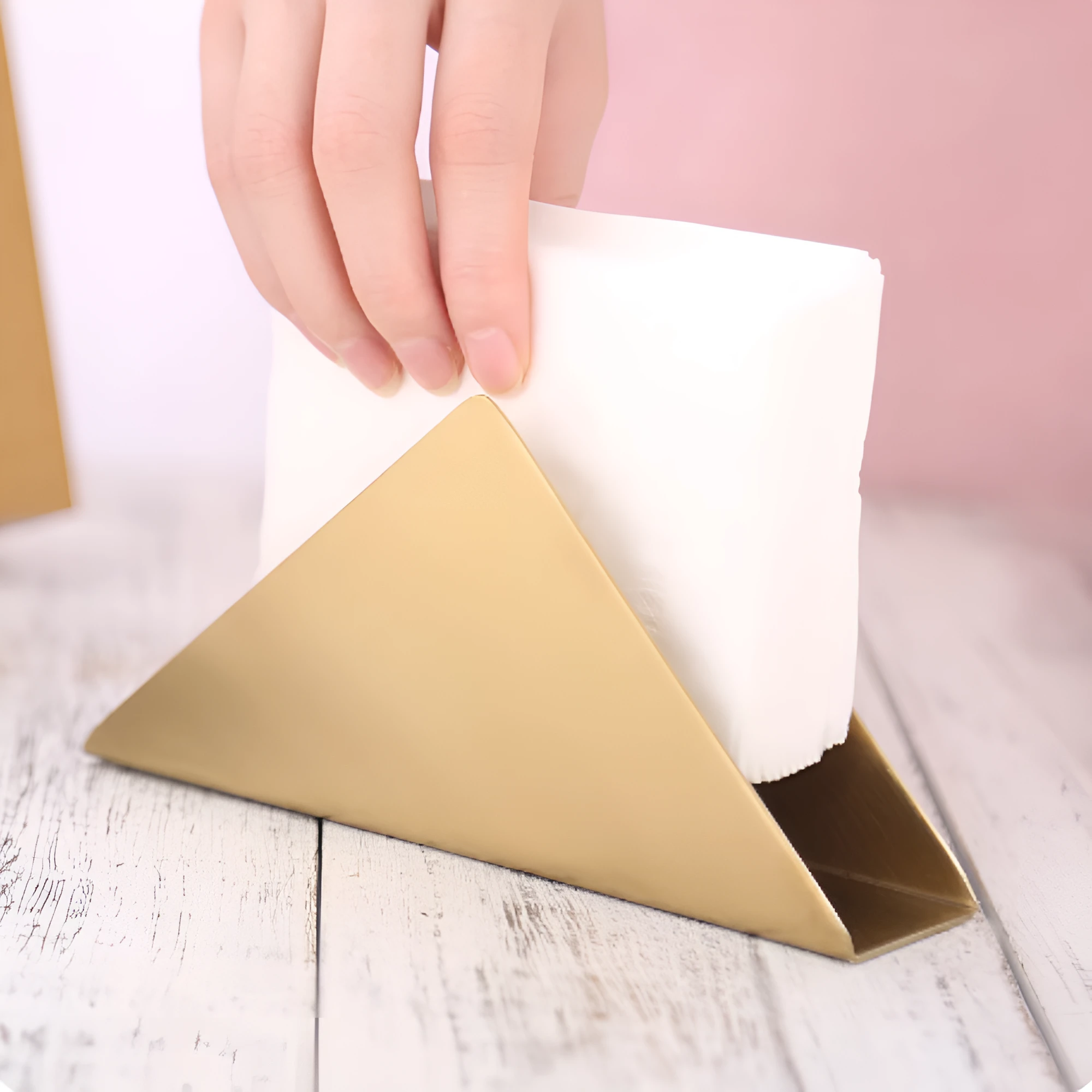 Gold Metallic Napkin Holder by Casa & Beyond