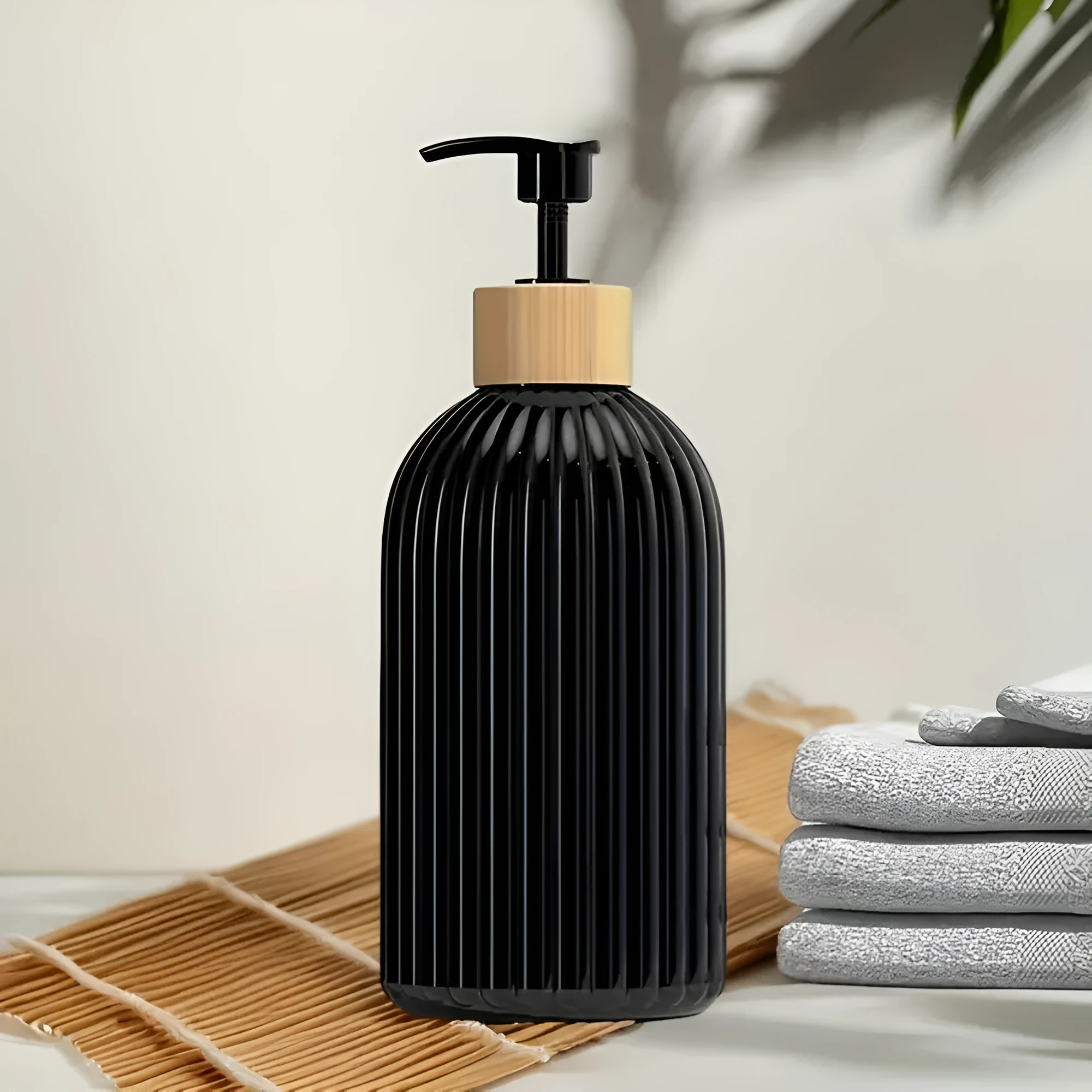 Minimalist Bamboo Pump Soap Dispenser by Casa & Beyond