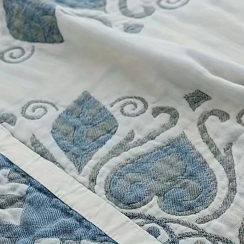 Lunara Floral Cotton Comfort Blanket by Casa & Beyond