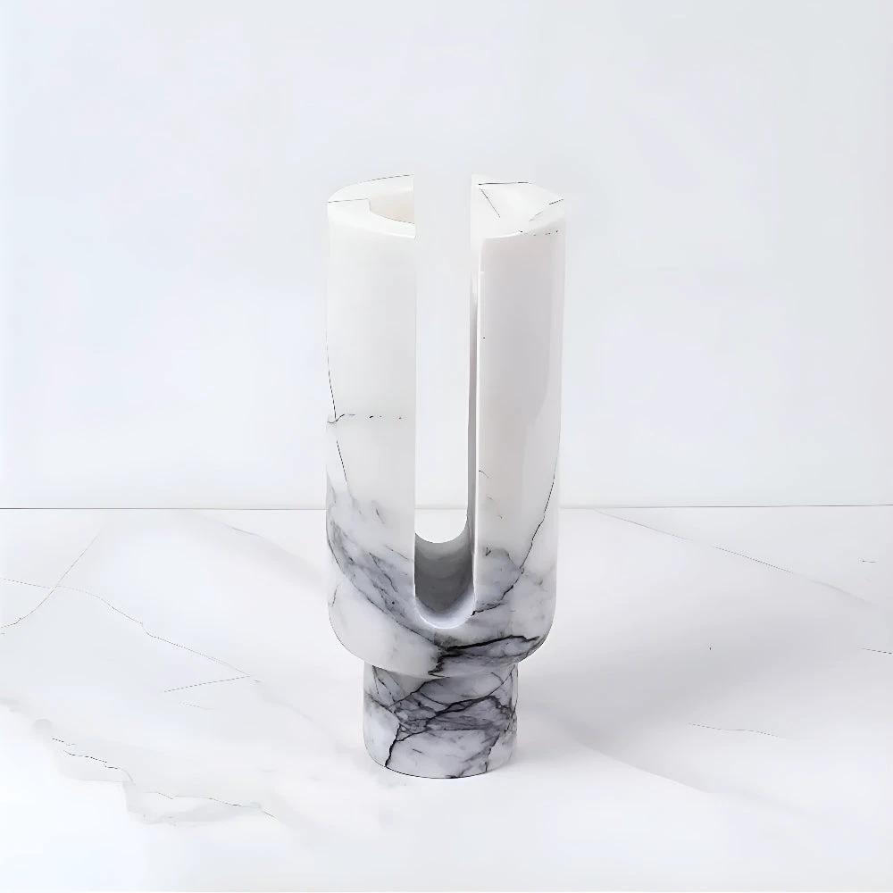 Eclipse Marble Candle Holder by Casa & Beyond