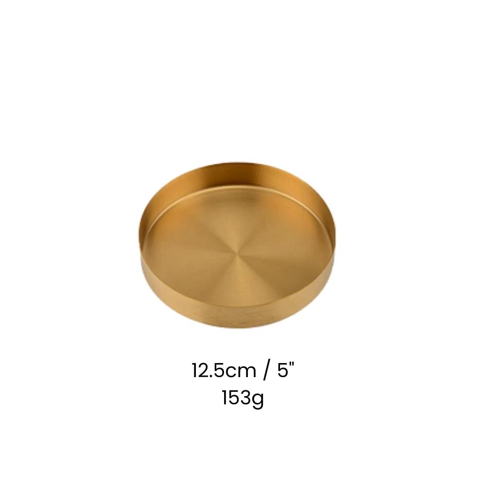 Gold Stainless Steel Tray by Casa & Beyond
