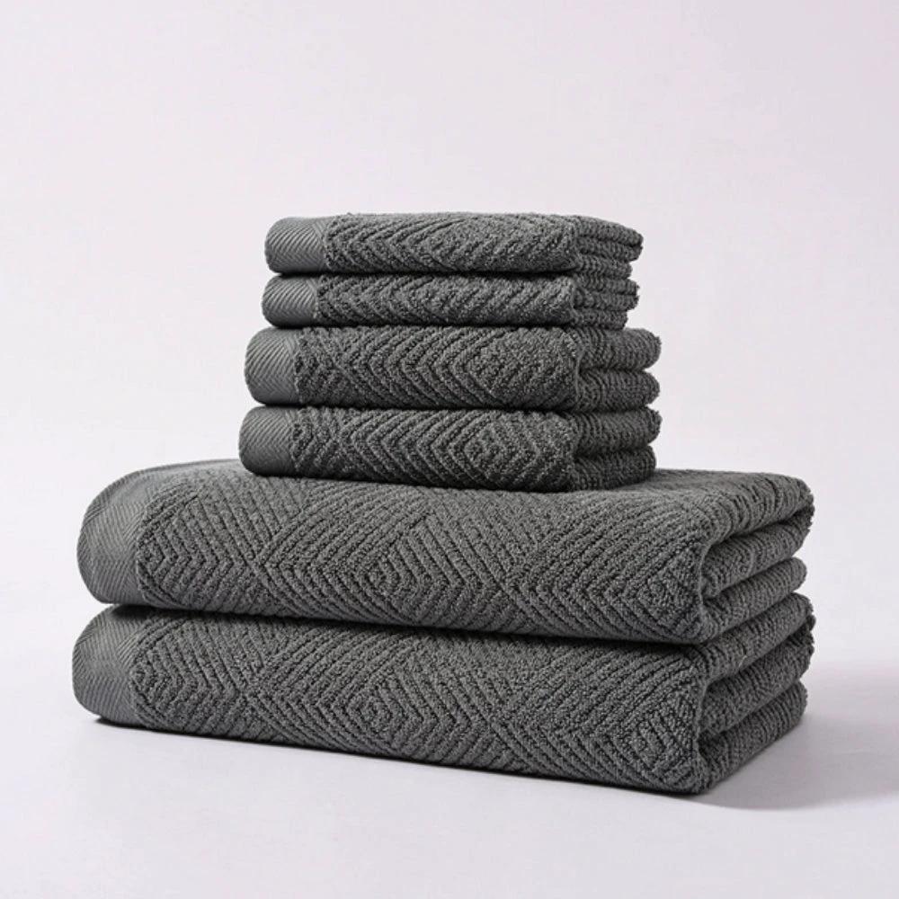 Cascade Supreme Cotton Towels | 6pcs Set by Casa & Beyond