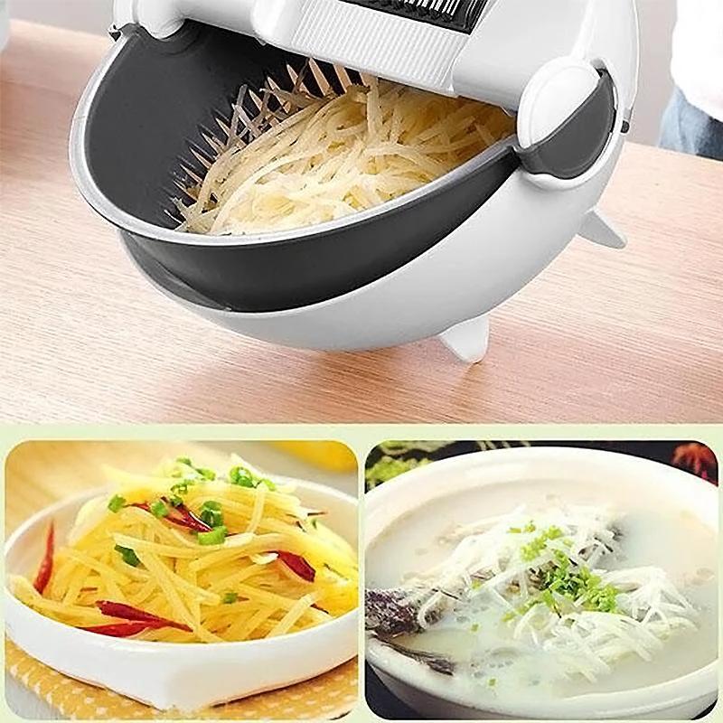 Practical Rotating Vegetable Cutter by Bowlift