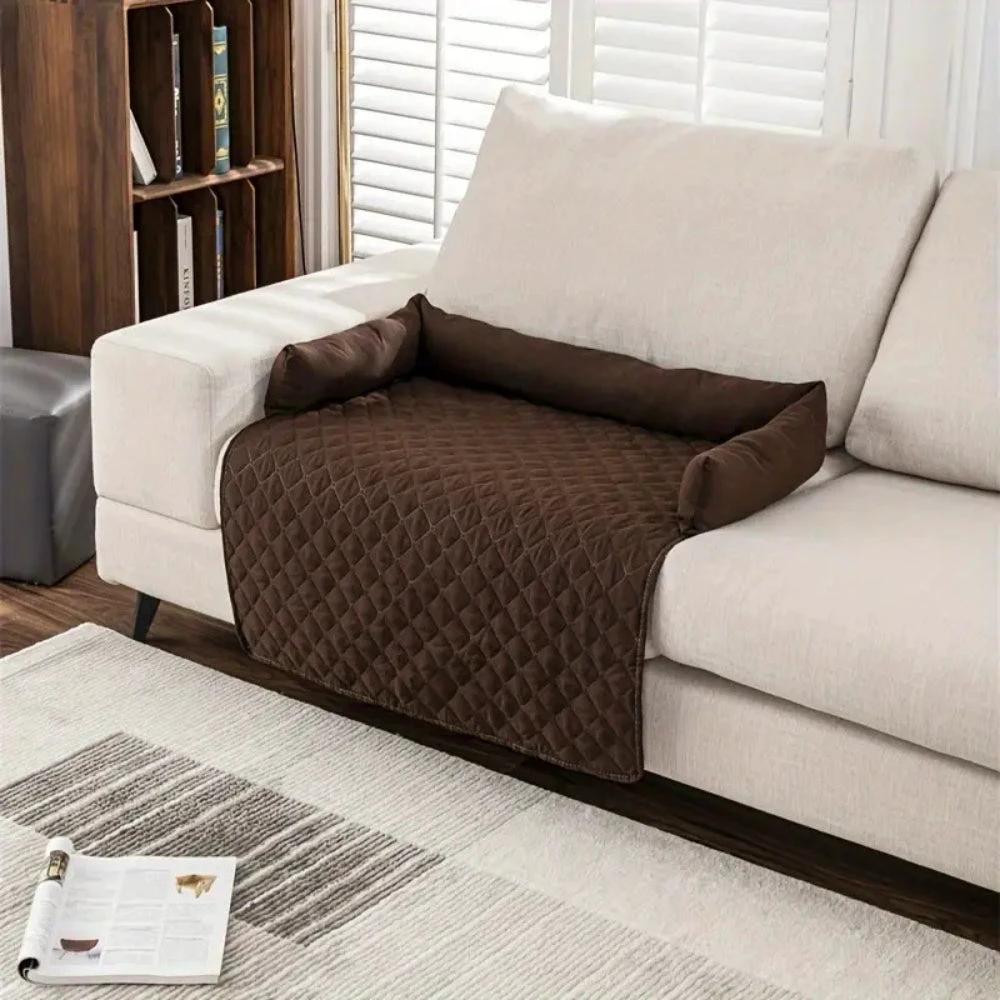 Bolstered Quilted Pet Sofa Protector by Casa & Beyond