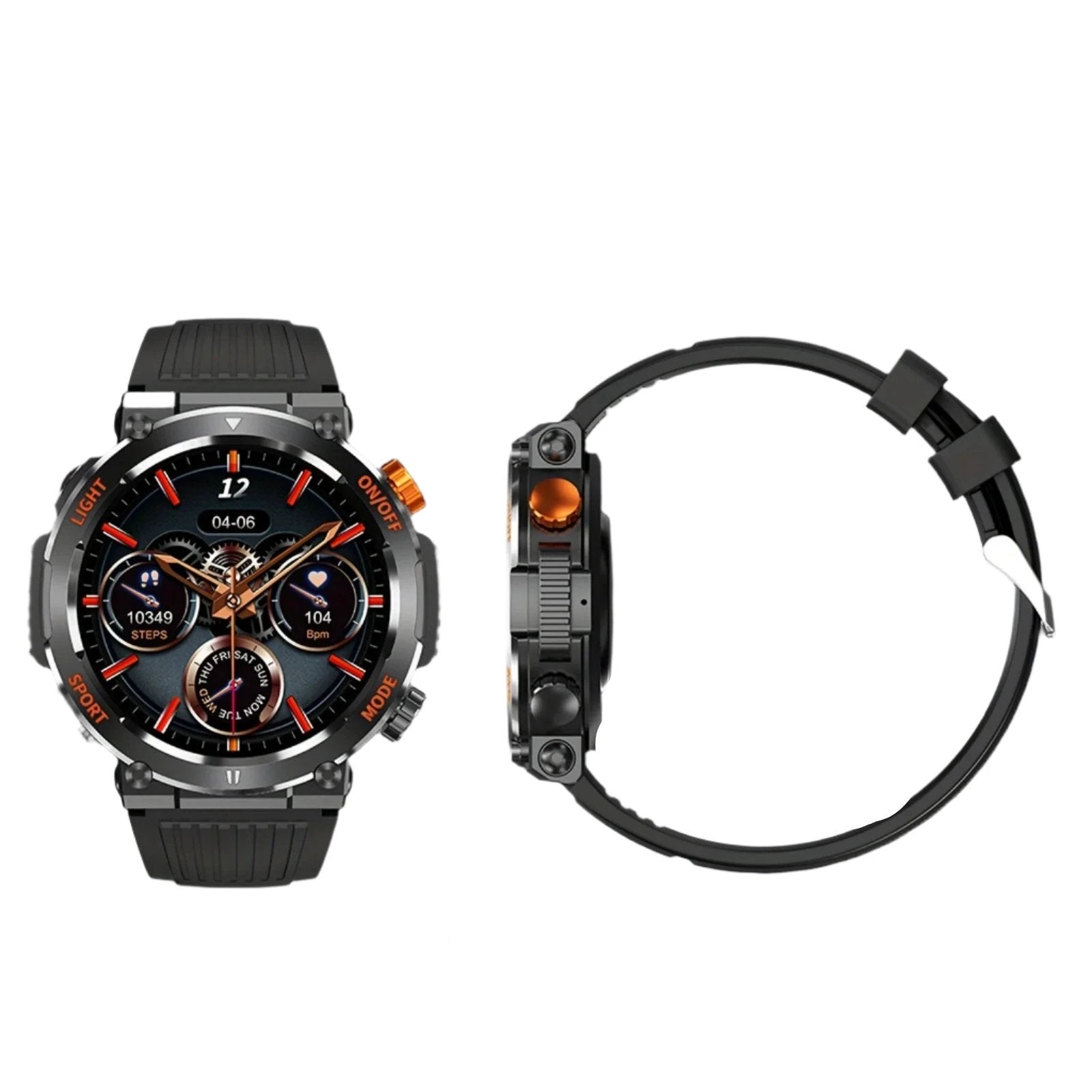 Jack - Waterproof Smartwatch with LED Flashlight and Sleep Monitor Bowlift by Bowlift