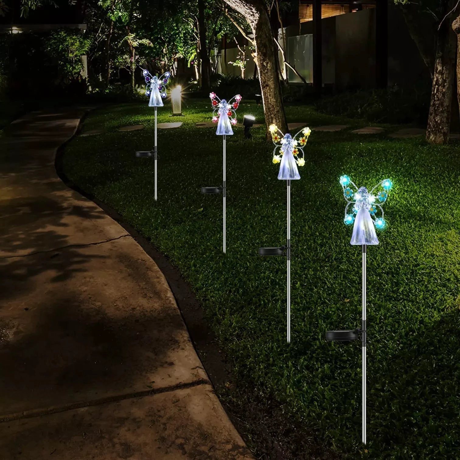 Powered Butterfly Lights – Enchanting Outdoor Garden Decoration Bowlift by Bowlift