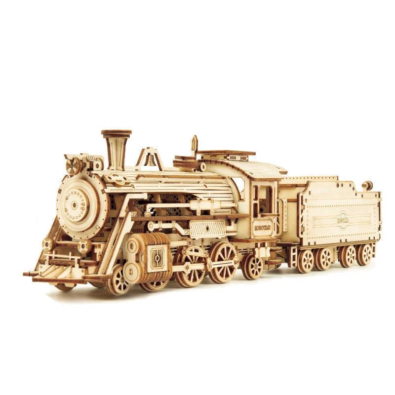 Puzzle Model Mechanical Made of Wood Super by Bowlift