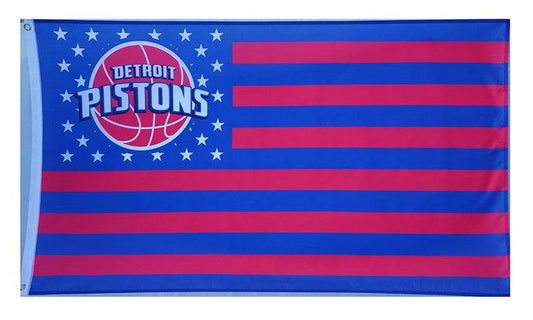 Detroit Pistons Flag-3x5FT Banner-100% polyester by flagsshop